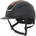 Kask jeździecki Elite Polo, różowe złoto, Covalliero.jpg