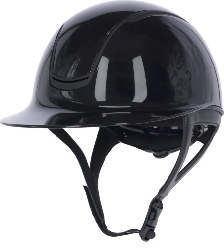 Kask jeździecki Eclipse Polo, lakierowany czarny, Covalliero.jpg