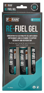 FORAN Refuel Gel Triple Pack - 30ml x 3 - skoncentrowany żel elektrolitowy z dodatkiem przeciwutleniaczy i witamin z grupy B w turbostrzykawce